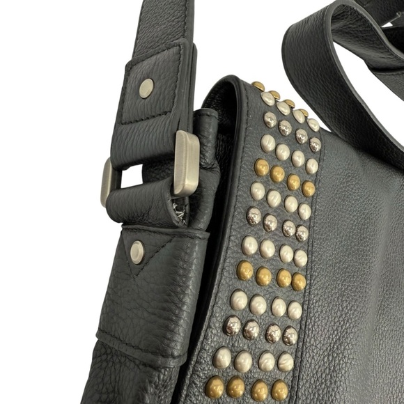 Joe's Jeans Black Crossbody Bag with Gold Studs - Picture 5 of 16